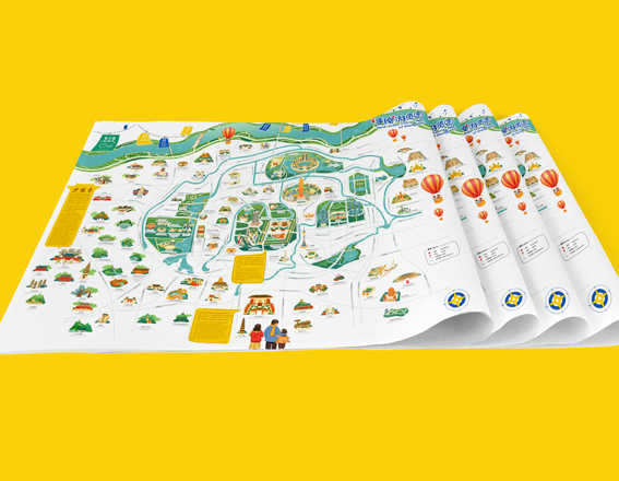 鄭州手繪游覽圖